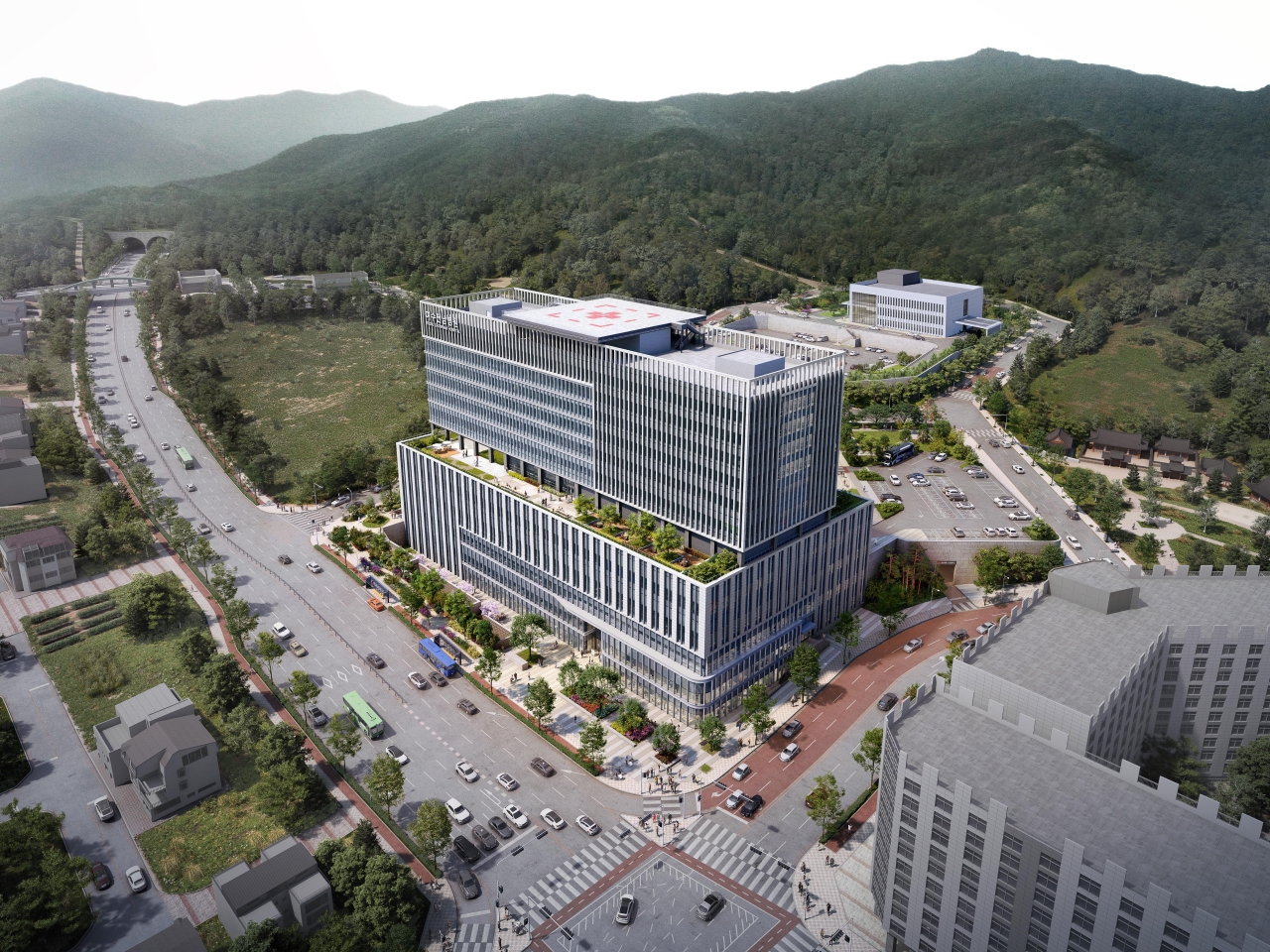 ▲ 2026년 여수시 웅천지구에 개원 예정인 여수전남병원 조감도. (자료=여수전남병원)